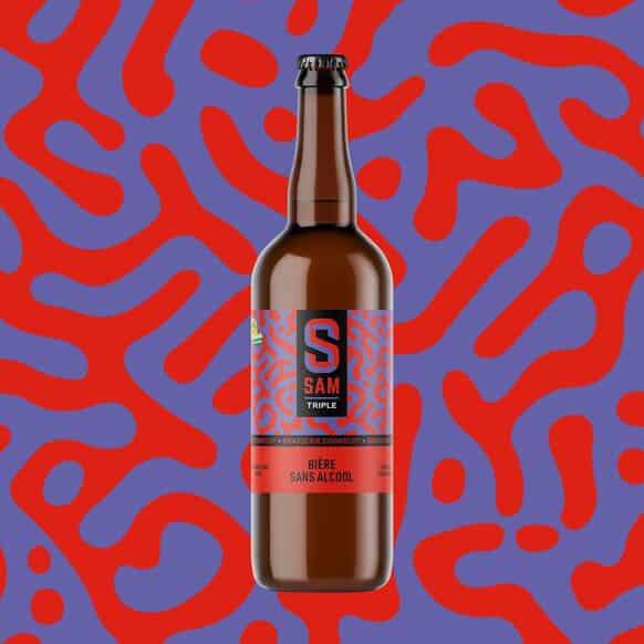 SAM Triple sans alcool 0,5% 75cl – Image 1
