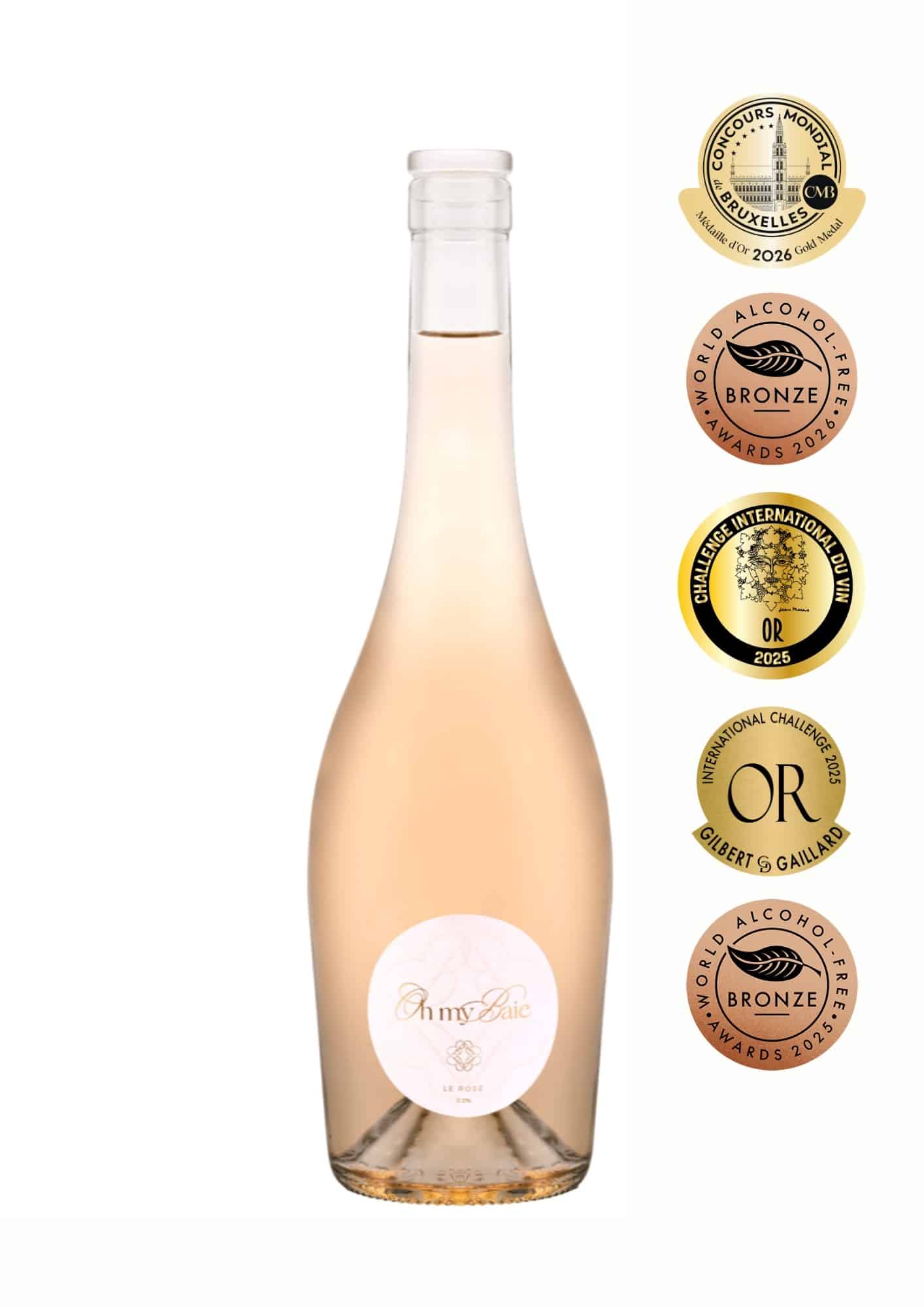 Oh My Baie – Le Rosé – Syrah Grenache Marselan Merlot 0,0% - Vin Rosé