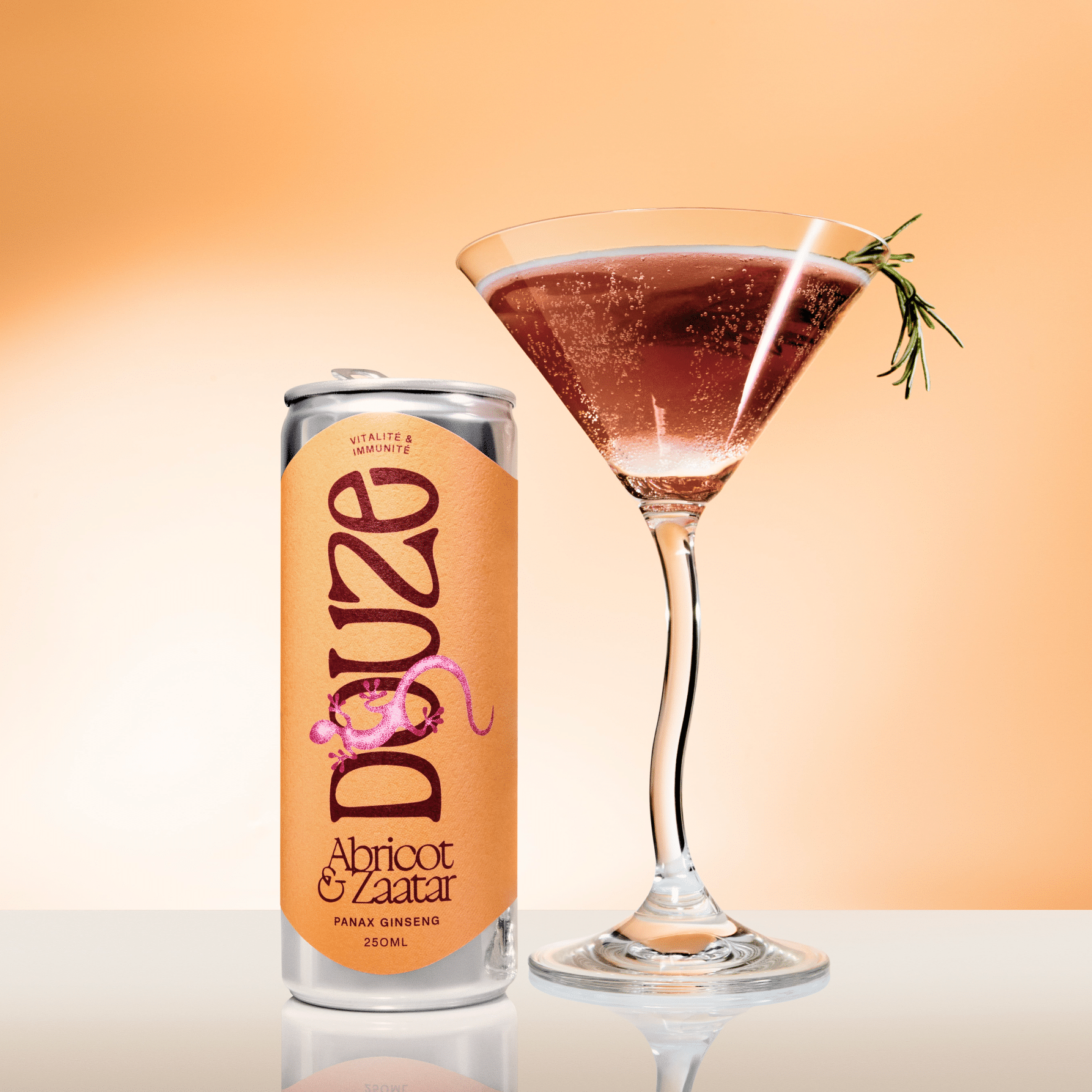 Douze Pétillant Abricot et Zaatar – 25cl - Jus Pétillant